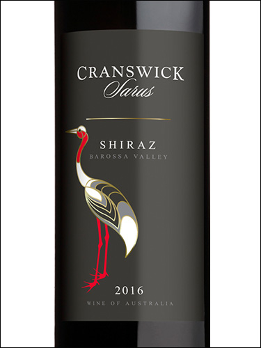 фото Cranswick Sarus Shiraz Barossa Valley Крансвик Сарус Шираз Долина Баросса Австралия вино красное