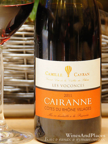 фото Camille Cayran Cairanne Les Voconces AOC Cotes du Rhone Villages Камиль Кейран Керанн Ле Воконс Кот дю Рон Вилляж АОС Франция вино красное