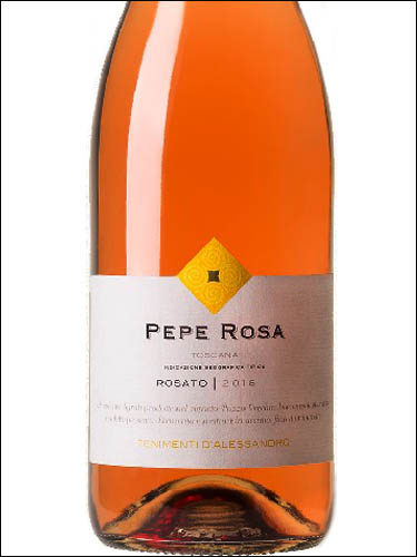 фото Tenimenti d'Alessandro Pepe Rosa Rosato Toscana IGT Тенименти д’Алессандро Пере Роза Розато Тоскана Италия вино розовое
