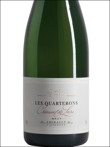 фото Les Quarterons Cremant de Loire Brut AOC Ле Картерон Креман де Луар Брют Франция вино белое