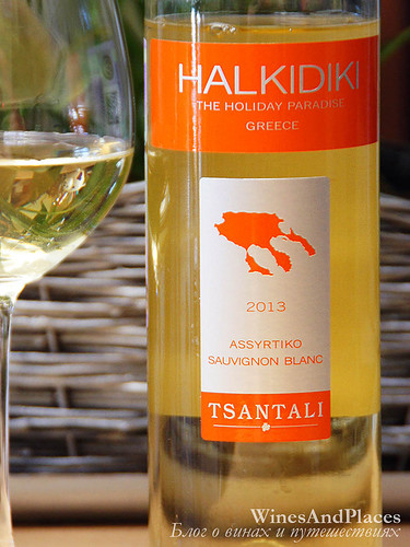 фото Tsantali Halkidiki White PGI Тсантали Бланк белое Халкидики (Цантали) Греция вино белое
