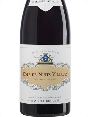 фото Albert Bichot Cote de Nuits-Villages AOC Альбер Бишо Кот де Нюи-Вилляж  Франция вино красное