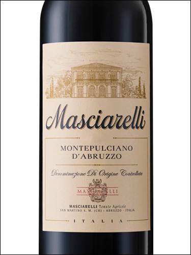 фото Masciarelli Montepulciano d'Abruzzo DOC Машарелли Монтепульчано д'Абруццо Италия вино красное