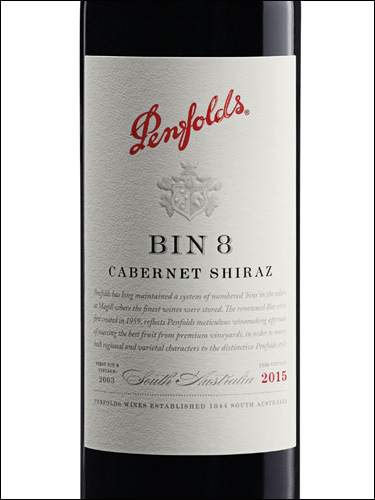 фото Penfolds Bin 8 Cabernet Shiraz Пенфолдс Бин 8 Каберне Шираз Австралия вино красное