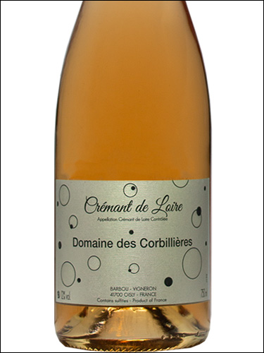 фото Domaine des Corbillieres Cremant de Loire rose AOC Домен де Корбильер Креман де Луар розе Франция вино розовое