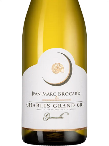 фото Jean-Marc Brocard (Domaine Sainte-Claire) Chablis Grand Cru Grenouilles AOC Жан-Марк Брокар (Домен Сент-Клер) Шабли Гран Крю Гренуй Франция вино белое