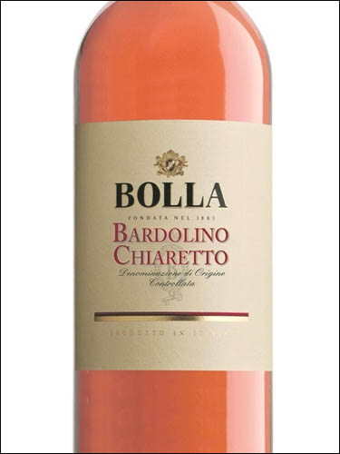 фото Bolla Bardolino Chiaretto DOC Болла Бардолино Кьяретто Италия вино розовое
