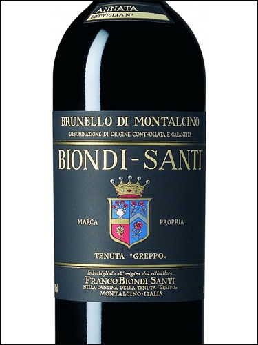 фото Biondi-Santi Brunello di Montalcino DOCG Бьонди-Санти Брунелло ди Монтальчино Италия вино красное
