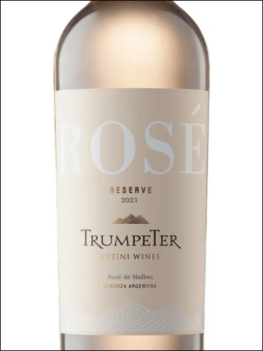 фото Rutini Wines Trumpeter Reserve Rose de Malbec Рутини Вайнс Трумпетер Резерв Розе де Мальбек Аргентина вино розовое