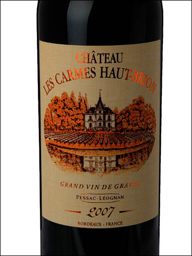 фото Chateau Les Carmes Haut-Brion Pessac-Leognan AOC Шато Ле Карм О-Брион Пессак-Леоньян Франция вино красное