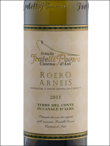 фото Terre del Conte Roero Arneis DOCG Терре дель Конте Роэро Арнеис Италия вино белое