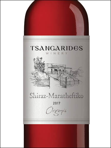 фото Tsangarides Winery Shiraz-Maratheftiko Organic Rose Paphos PGI Цангаридес Вайнери Шираз-Маратефтико Органик Розе Пафос Кипр вино розовое