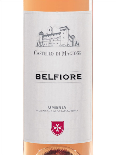 фото Castello di Magione Belfiore Umbria Rosato IGT Кастелло ди Маджоне Бельфьоре Умбрия Розато Италия вино розовое