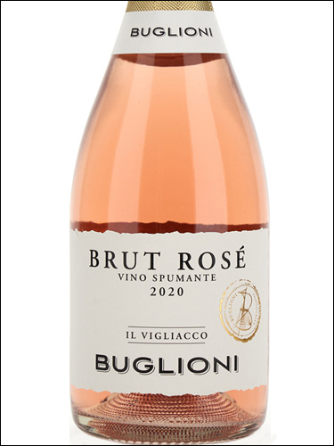 фото Buglioni Il Vigliacco Spumante Brut Rose Бульони Иль Вильякко Спуманте Брют Розе Италия вино розовое