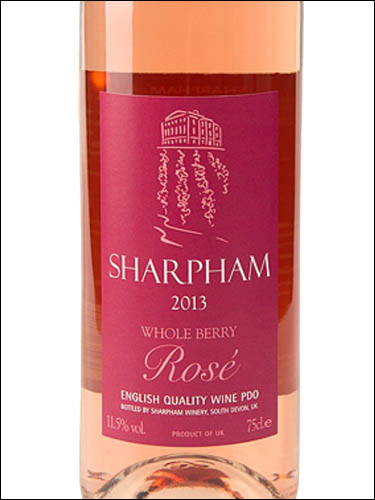фото Sharpham Whole Berry Rose Шарпхэм Хоул Берри Розе Великобритания вино розовое