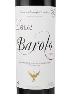 фото  La Fenice Barolo DOCG White Label Ла Фениче Бароло Уайт Лейбл Италия вино красное
