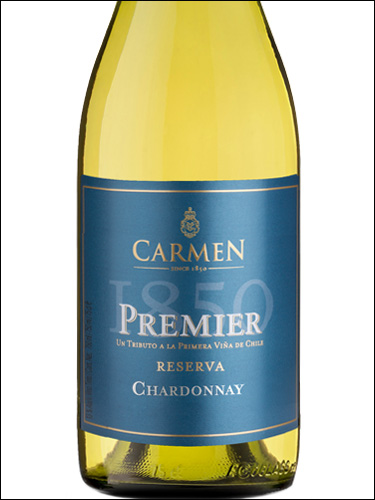фото Carmen Premier 1850 Reserva Chardonnay Кармен Премьер 1850 Резерва Шардоне Чили вино белое