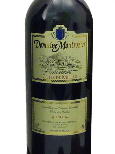 фото Domaine Montrozier Rouge Cotes de Millau AOC Домен Монрозье Руж Кот де Мийо Франция вино красное