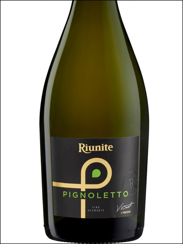 фото Riunite Pignoletto Spumante Brut Риуните Пиньолетто Спуманте Брют Италия вино белое