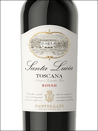 фото Castellani Santa Lucia Toscana Rosso IGT Кастеллани Санта Лючия Тоскана Россо Италия вино красное