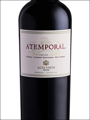 фото Alta Vista Atemporal Blend Альта Виста Атемпораль Бленд Аргентина вино красное