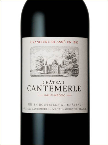 фото Chateau Cantemerle 5-me Grand Cru Haut-Medoc AOC Шато Кантемерль О-Медок Франция вино красное