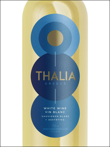 фото Thalia (Mati) Sauvignon Blanc - Assyrtiko Peloponnese PGI Талия (Мати) Совиньон Блан - Асиртико Пелопоннес Греция вино белое