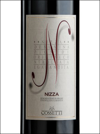 фото Cossetti Nizza DOCG Коссетти Ницца Италия вино красное