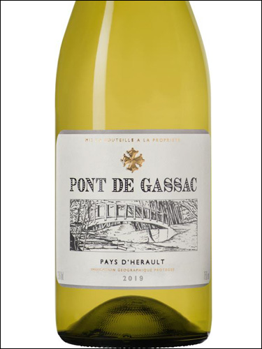 фото Pont de Gassac Blanc Pays d’Herault IGP Пон де Гассак Блан Пэи де д'Эро Франция вино белое
