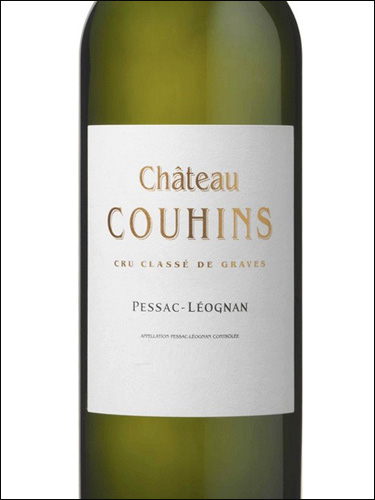 фото Chateau Couhins Blanc Grand Cru Classe de Graves Pessac-Leognan AOC Шато Куэн Блан Пессак-Леоньян Франция вино белое