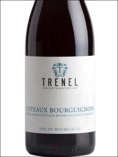 фото Trenel Coteaux Bourguignons AOC Тренель Кото Бургиньон Франция вино красное