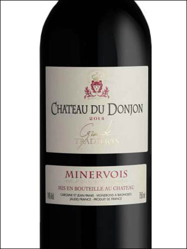 фото Chateau du Donjon Grande Tradition Rouge Minervois AOC Шато дю Донжон Гран Традисьон Руж Минервуа Франция вино красное