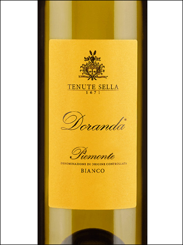 фото Tenute Sella Doranda Piemonte Bianco DOC Тенуте Селла Доранда Пьемонт Бьянко Италия вино белое