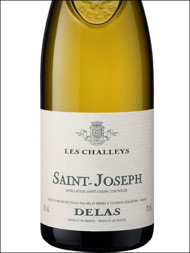 фото Delas Les Challeys Saint-Joseph Blanc AOC Делас Ле Шале Сен-Жозеф Блан Франция вино белое