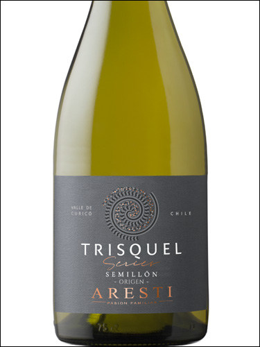 фото Aresti Trisquel Series Origen Semillon Арести Трискель Сериес Орихен Семильон Чили вино белое
