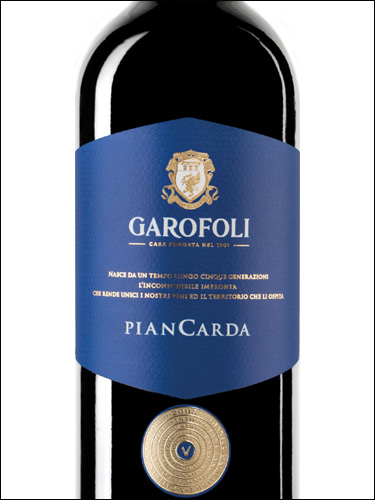 фото Garofoli Piancarda Rosso Conero DOC Гарофоли Пьянкарда Россо Конеро Италия вино красное
