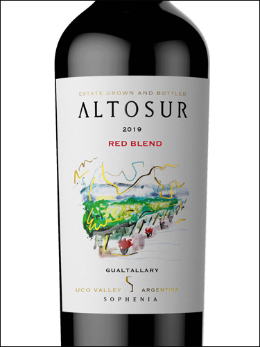 фото Sophenia Altosur Red Blend Софения Альтосур Ред Бленд Аргентина вино красное
