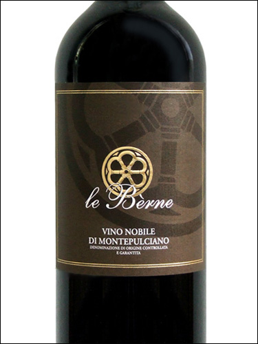 фото Le Berne Vino Nobile di Montepulciano DOCG Ле Берне Нобиле ди Монтепульчано Италия вино красное
