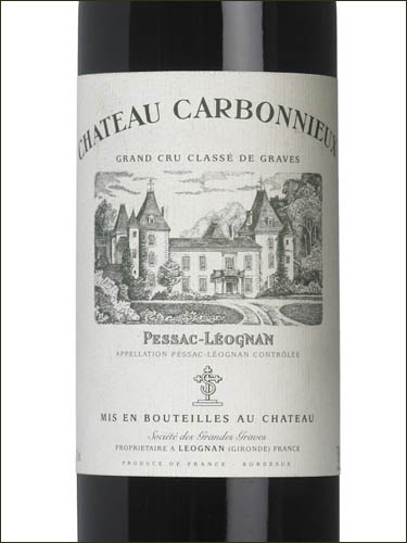 фото Chateau Carbonnieux Grand Cru Classe de Graves Pessac-Leognan Rouge AOC Шато Карбонье Руж Пессак-Леоньян Франция вино красное