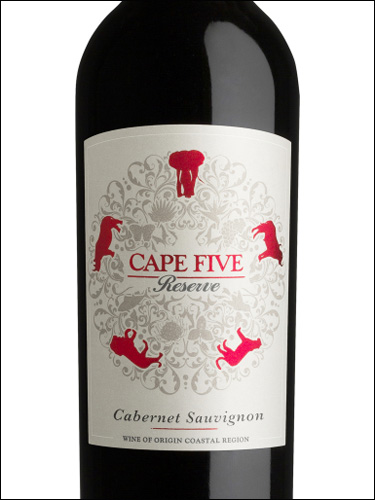 фото Cape Five Reserve Cabernet Sauvignon Кейп Файв Резерв Каберне Совиньон ЮАР вино красное