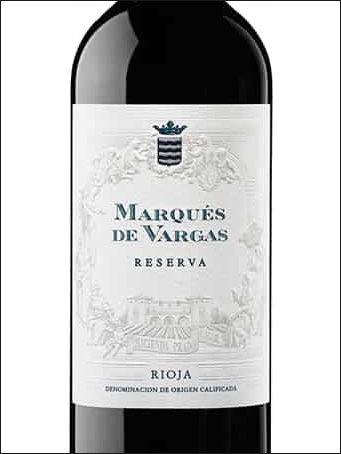 фото вино Marques de Vargas Reserva Rioja DOCa 