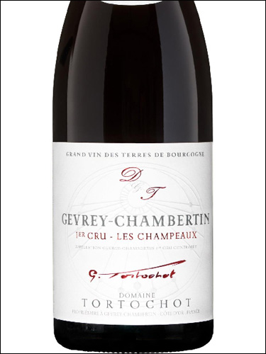 фото Domaine Tortochot Gervrey-Chambertin Premier Cru Les Champeaux AOC Домен Тортошо Жевре-Шамбертен Премье Крю Ле Шампо Франция вино красное