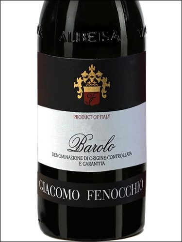 фото Giacomo Fenocchio Barolo DOCG Джакомо Феноккьо Бароло Италия вино красное