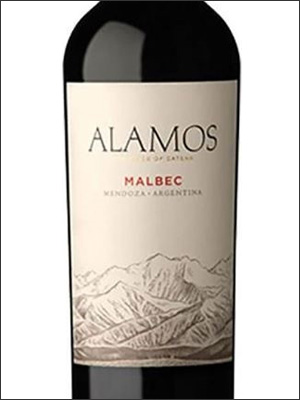 фото Alamos Malbec Mendoza Аламос Мальбек Мендоса Аргентина вино красное