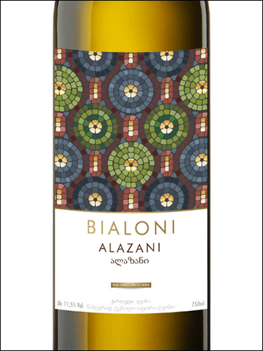 фото Bialoni Alazani White Биалони Алазани Белое Грузия вино белое