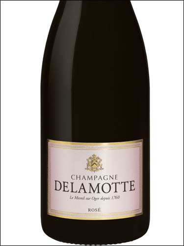фото Champagne Delamotte Brut Rose Шампанское Деламотт Брют Розе Франция вино розовое