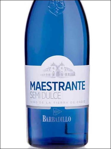 фото вино Barbadillo Maestrante Blanco Semi-Dulce Vino de la Tierra de Cadiz 