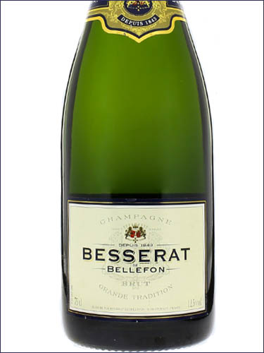 фото Champagne Besserat de Bellefon Grande Tradition Brut Шампанское Бессера де Бельфон Гранд Традисьон Брют Франция вино белое
