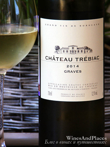 фото Chateau Trebiac Blanc AOC Graves Шато Требьяк Блан Грав Франция вино белое