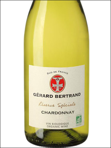 фото Gerard Bertrand Reserve Speciale Chardonnay Pays d'Oc IGP Жерар Бертран Резерв Спесьяль Шардоне Пэи д'Ок Франция вино белое